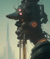 cyberpunk soldier character | ai-generated