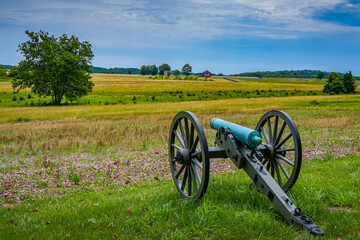A Lone Cannon in Gettysburg Field