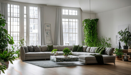 Naklejka premium modern living room