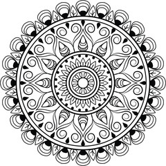 	
Creative luxury mandala background ornamental decorative element in circle shape