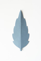 isolated paper shape with slightly serrated edges and 3d folded element on white