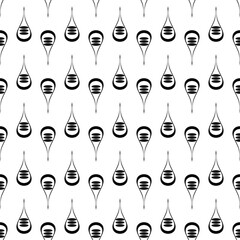 black and white seamless pattern set icon fashion symbol collection swimsuit cartoon clothes dress clothing design vector 