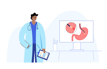 Gastroscopy endoscopy procedure