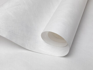 White wrapping paper of Tyvek, mock up, template, waterproof material.