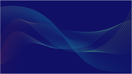 vector abstract blue wave background