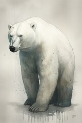 Obraz na płótnie Canvas polar bear, illustration, graphics, ai generated