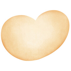 Single yellow heart illustration