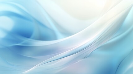Naklejka premium Soft Light Blur Background with Clean and Clinical White and Blue Abstract Design. Generative AI