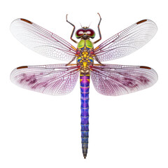 dragonfly isolated on transparent background cutout