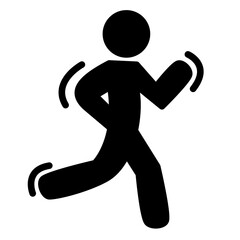 People icon sport black on white background