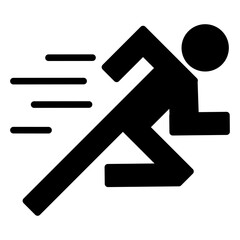 People icon sport black on white background