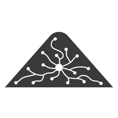 Anthill glyph icon isolated on white background.Vector illustration.