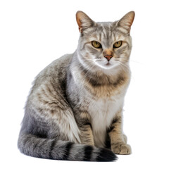 Fototapeta premium shorthair cat isolated on transparent background cutout