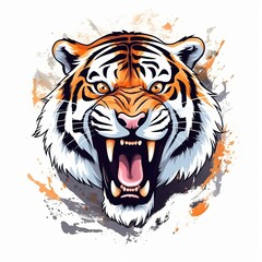 Fototapeta premium Cartoon Tiger 