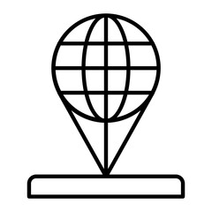 Hologram View Thin Line Icon