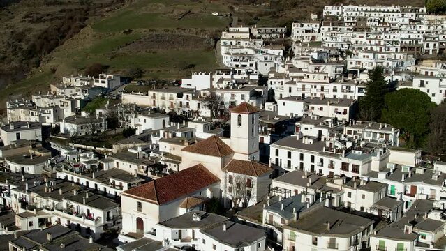 Aerial view of the village of Capileira	