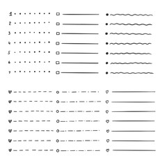 Marking for magazine, organizer, sketchbook, notebook. Checklist for recording.