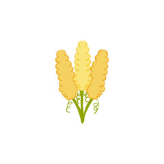 Basket of yellow flower