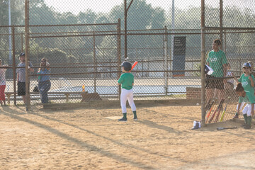 Philadelphia, Pennsylvania, USA - May 2023 - Baseball players in action on the stadium, baseball batter waiting to strike the ball.