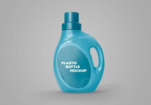 A Plastic Bottle Mockup