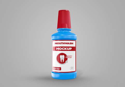 Bottle with a Cap Mockup