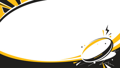 Vector illustration of rugby abstract background design for banner, poster, flyer template. ..Sports concept