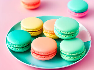 Obraz premium Pastel Macarons
