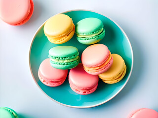 Fototapeta premium Pastel Macarons
