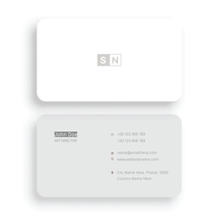 Minimalist Creative Studio Business Card Design Template