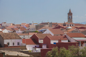 Town of Monterrubio de la Serena, Badajoz, Extremadura, Spain. Town renowned for its magnificent olive oil