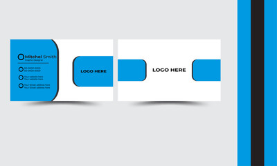 Corporate creative colorful  new digital Business card Design .