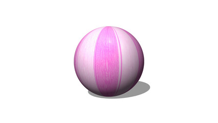 glossy surface can shapes with color stripe texture 3D rendering
