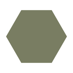 Hexagon geometric shape element symbol for preschool education for kids mathematics learning illustration