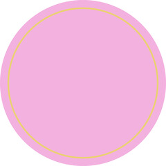 pink circle frame