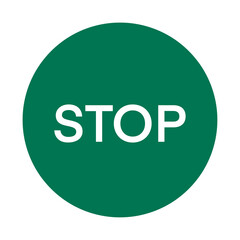 Road Sign Simple Vector PNG Quote Stop Green