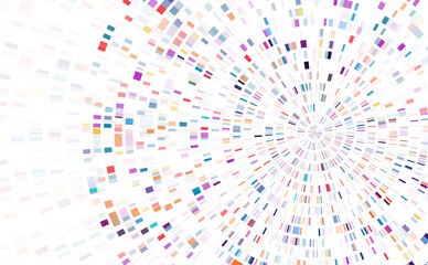 Dna test infographic. Genome sequence map.