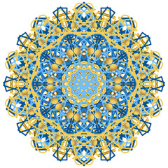 Islamic ornament circle illustration