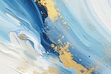 watercolor wallpaper with luxurious golden accents. generative ai