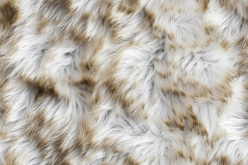 Nahtlos wiederholendes Muster - Hell Braun glänzend Flauschige weiches Fell oder Pelz Textur