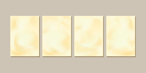 Set of wedding backgrounds, craft effect, vintage style. Mockup. Empty for text. Elegance vector illustration.