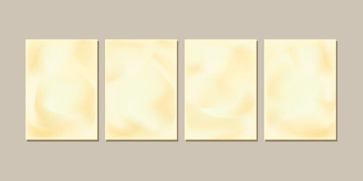 Set of wedding backgrounds, craft effect, vintage style. Mockup. Empty for text. Elegance vector illustration.