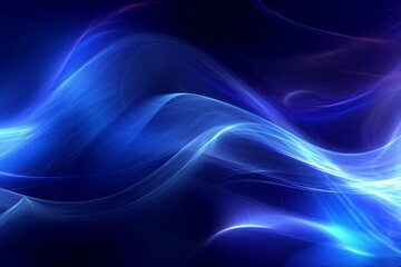 Blue abstract motion light background. Generative AI
