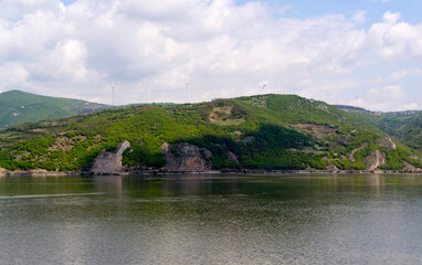 Enchanting Windmill on the Danube River near Golubac, Serbia