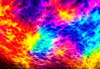 Photo sur Plexiglas Mélange de couleurs abstract background A wide variety of colorful patterns. background with colorful spectrum bright neon rays and glowing lines. AI Generative, illustration.
