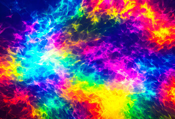 Obraz na płótnie Canvas abstract background A wide variety of colorful patterns. background with colorful spectrum bright neon rays and glowing lines. AI Generative, illustration.