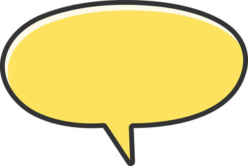 yellow speech bubble