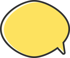 yellow speech bubble