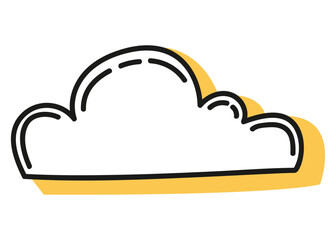 Journal doodle icon. Hand drawn banner or element for notebook, diary and planner. Doodle scribble style. Vector illustration