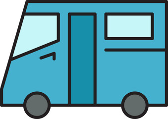 motor home icon illustration