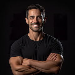 Gym fitness coach personal trainer ai generated